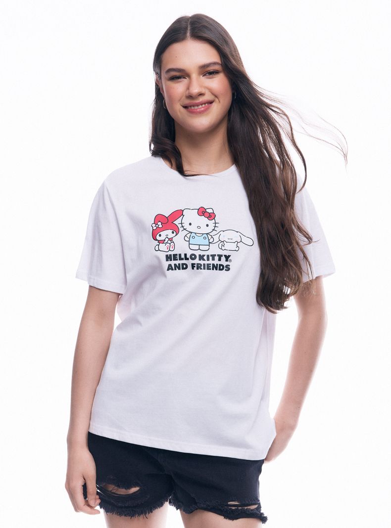 Polera Licencia Hello Kitty My Melody Cinnamoroll