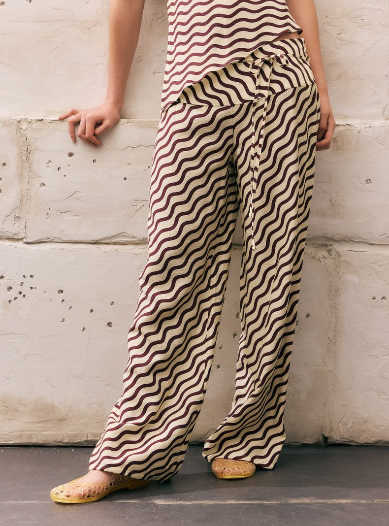 Pantalón con Lazo Fluido