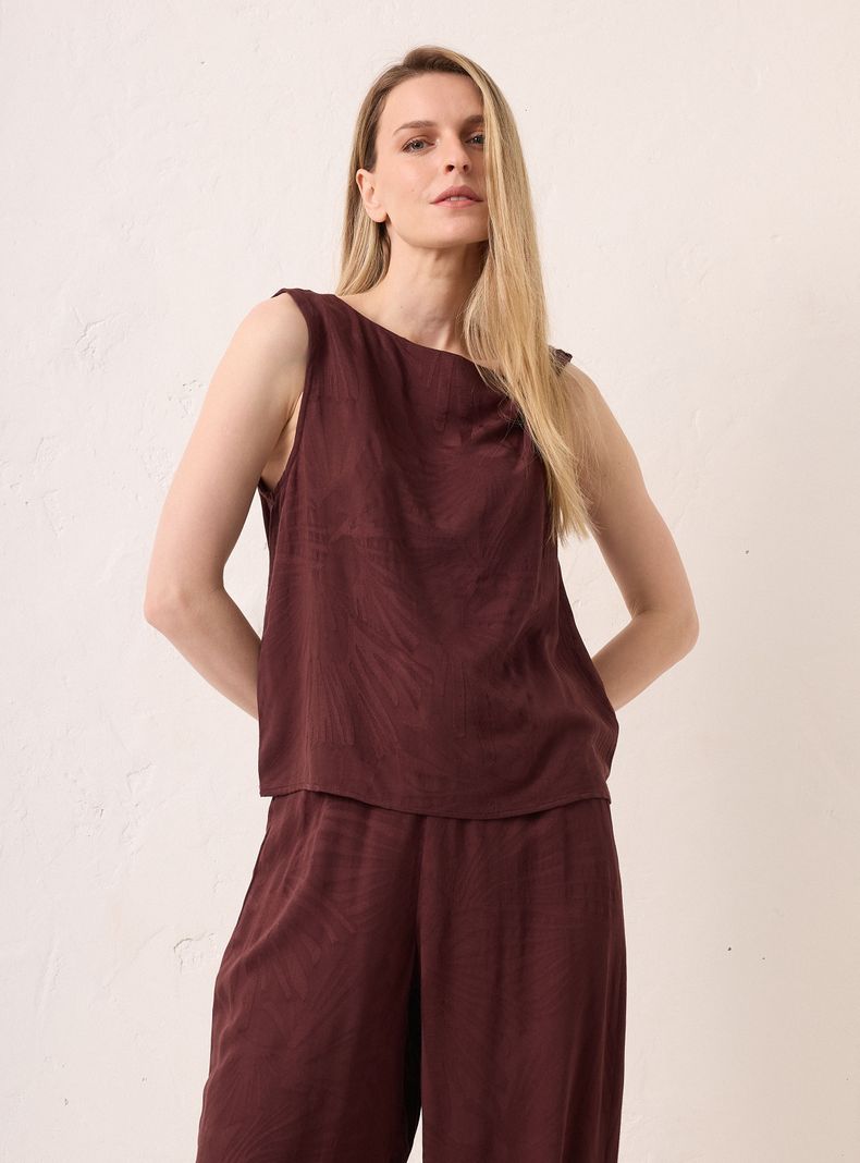 Blusa Argolla Metálico en Escote