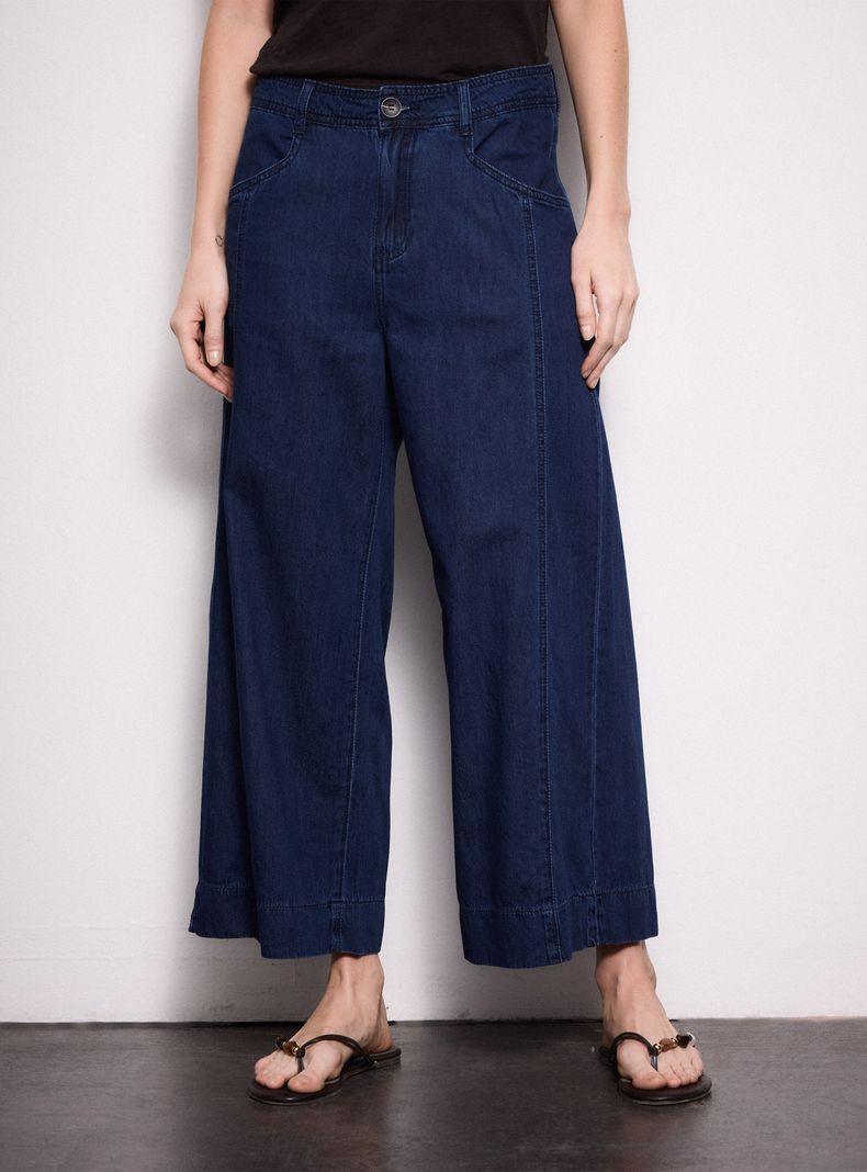 Pantalón con Bolsillo Trasero Ojal