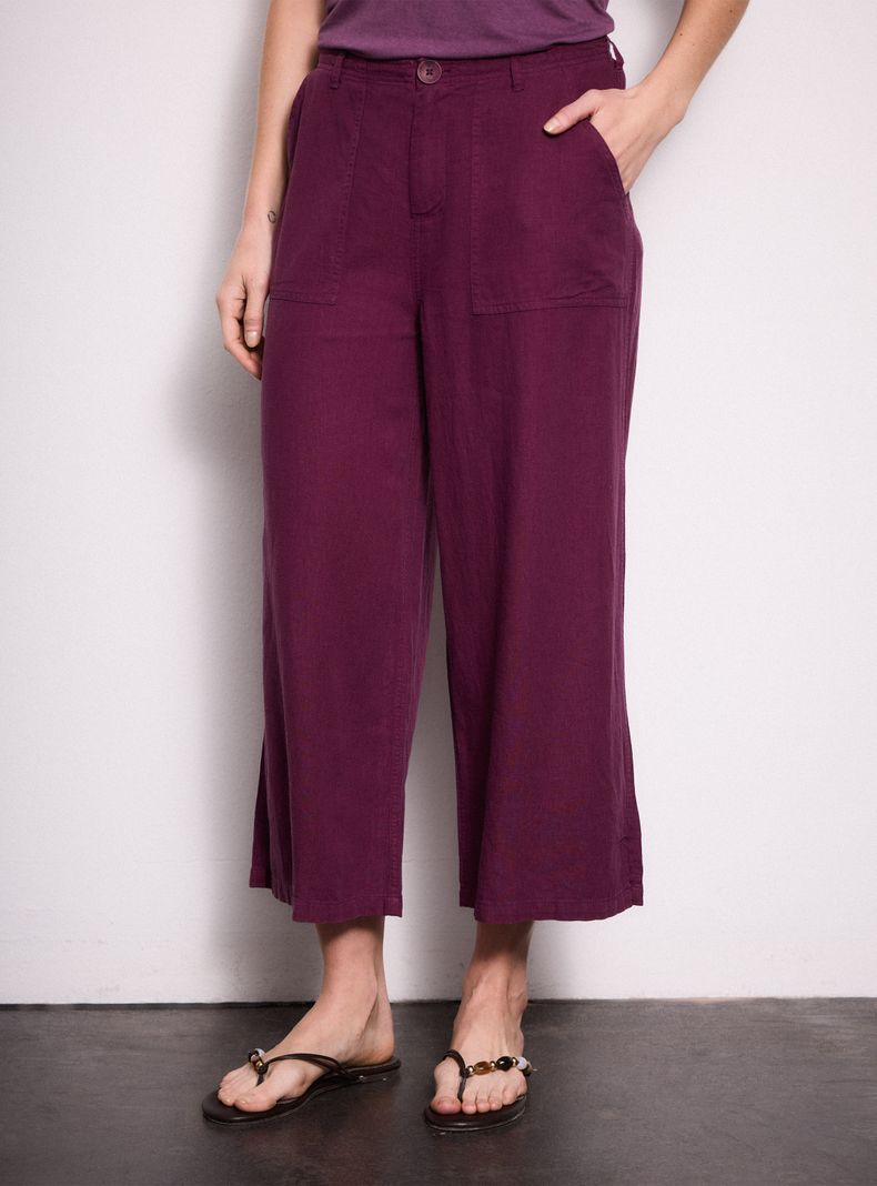 Pantalón Con Bolsillos Parche En Delantero Y Garment Dye... a $17.990