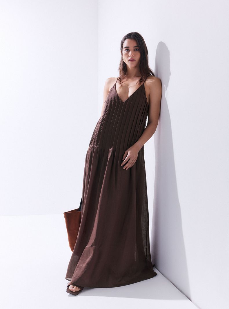 Vestido Alforzas Relax