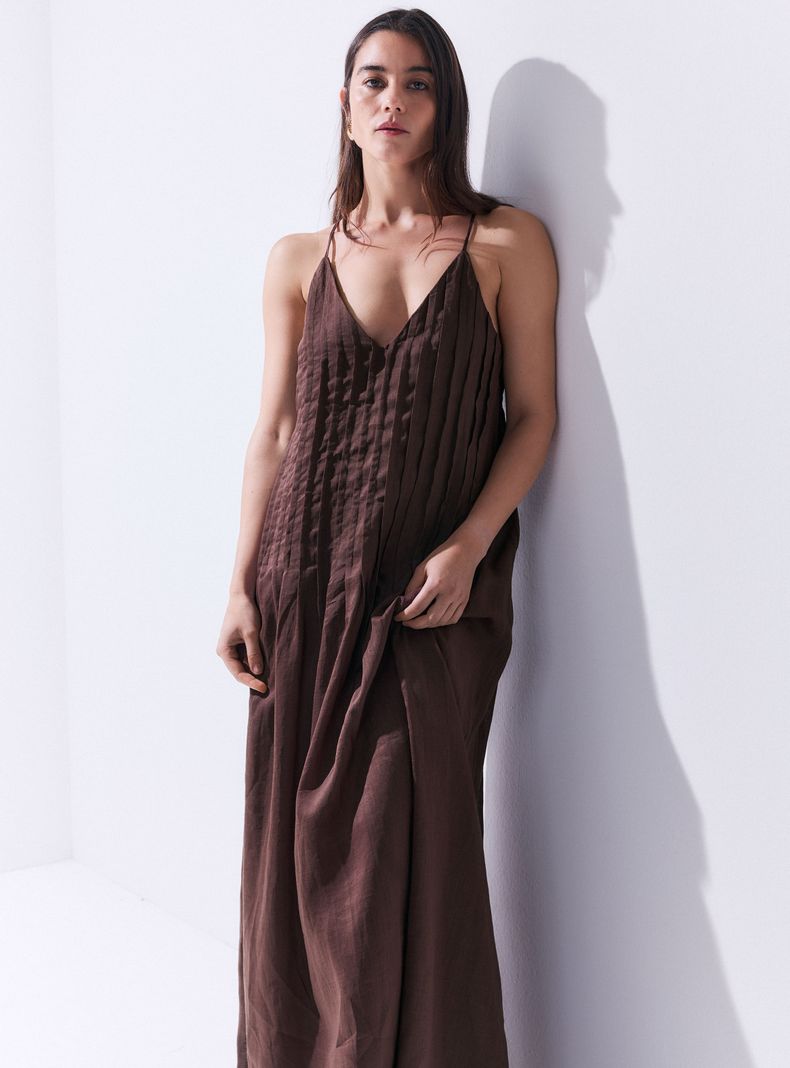 Vestido Alforzas Relax