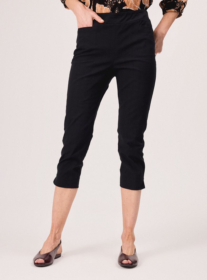Pantalón Slim Fit Tiro Alto Elasticado