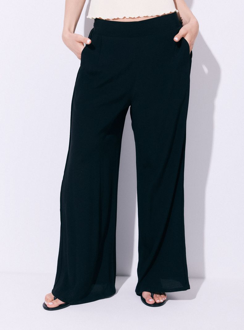 Pantalón Palazzo Cintura Elasticada