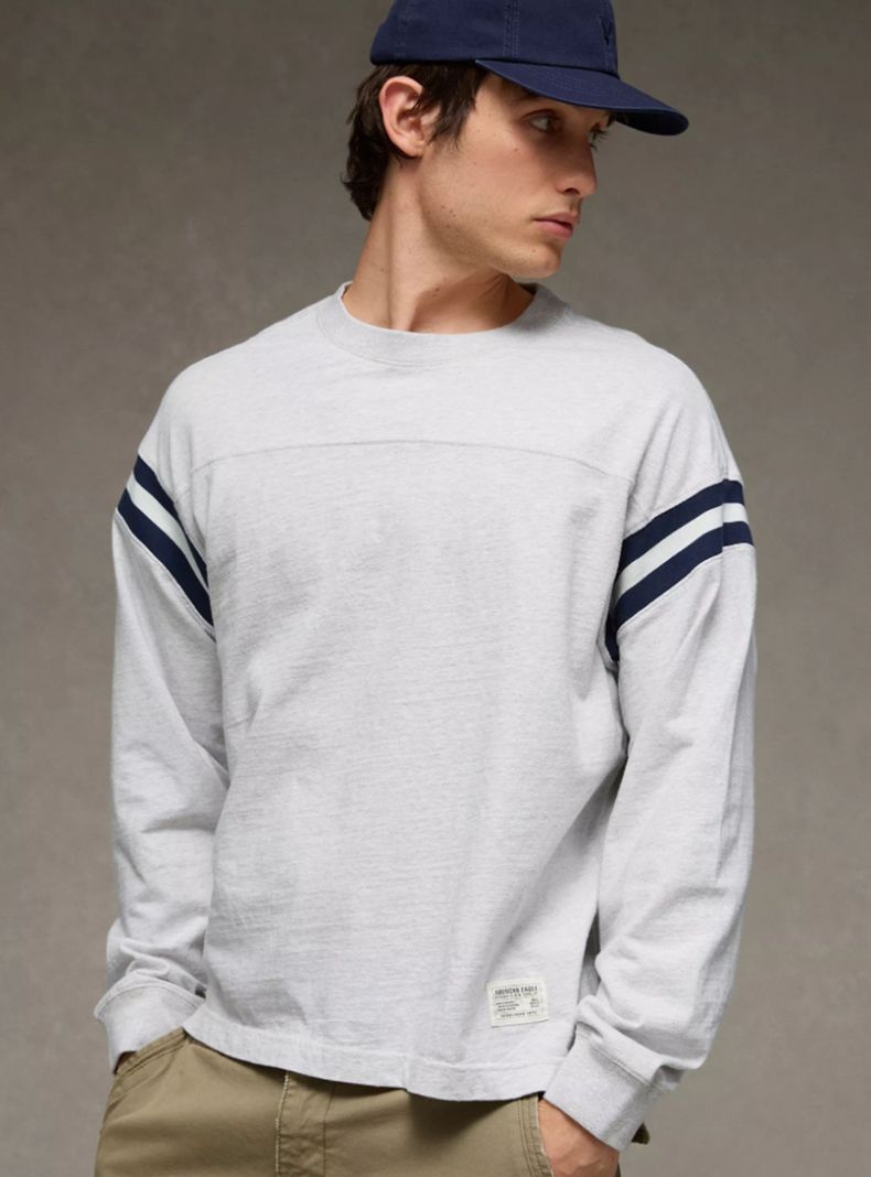 Polera Recta Manga Larga de Fútbol