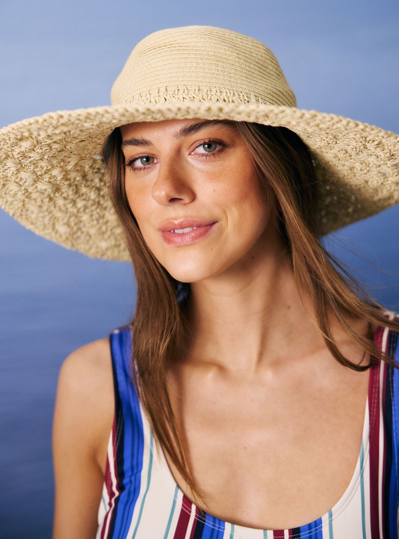 Sombrero Bucket Efecto Macramé