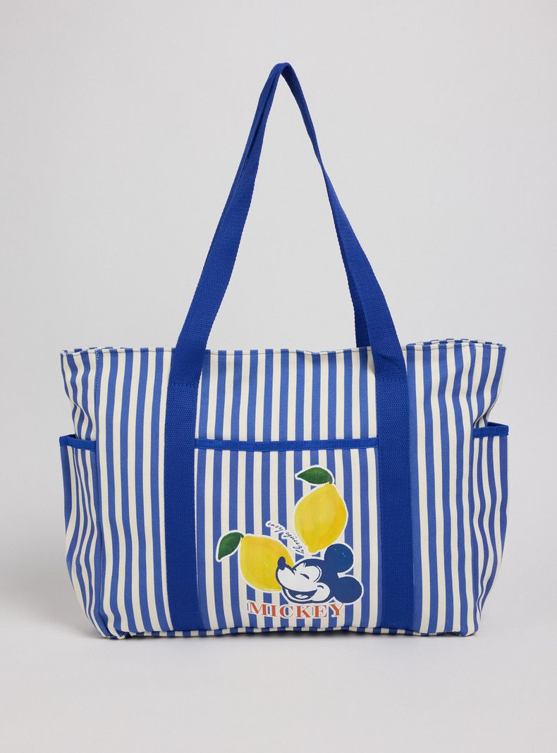 Bolso de Playa Rayas Mickey Mouse Limones