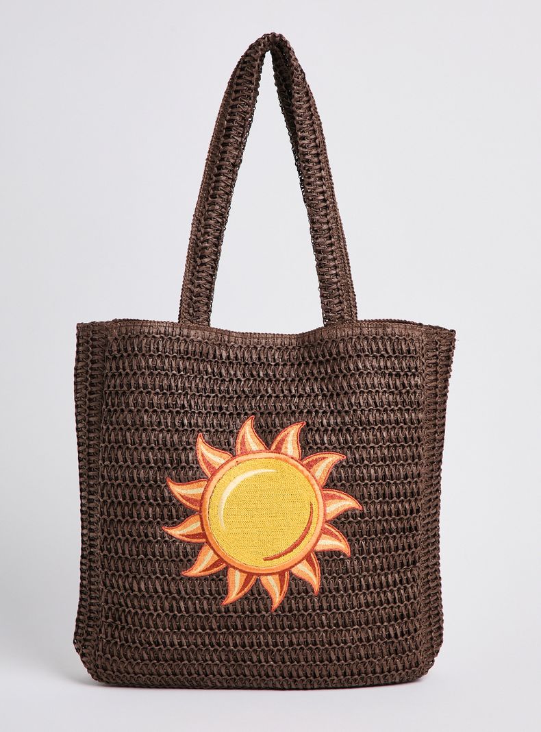 Bolso de Playa con Detalle Bordado