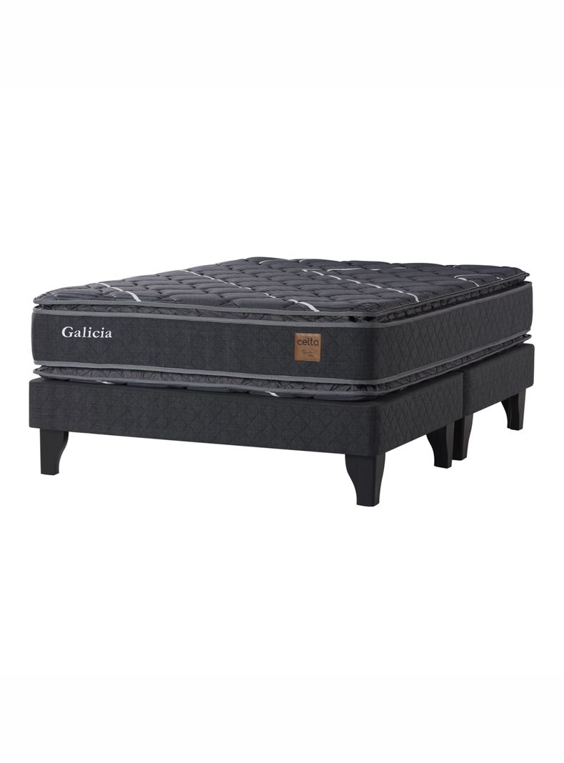 Cama Europea Galicia 2 Plazas x 2 mt Base Dividida