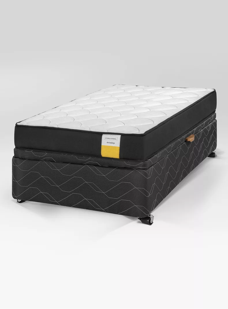Cama Baúl 1 Plaza (90x190) Funcional Drimkip