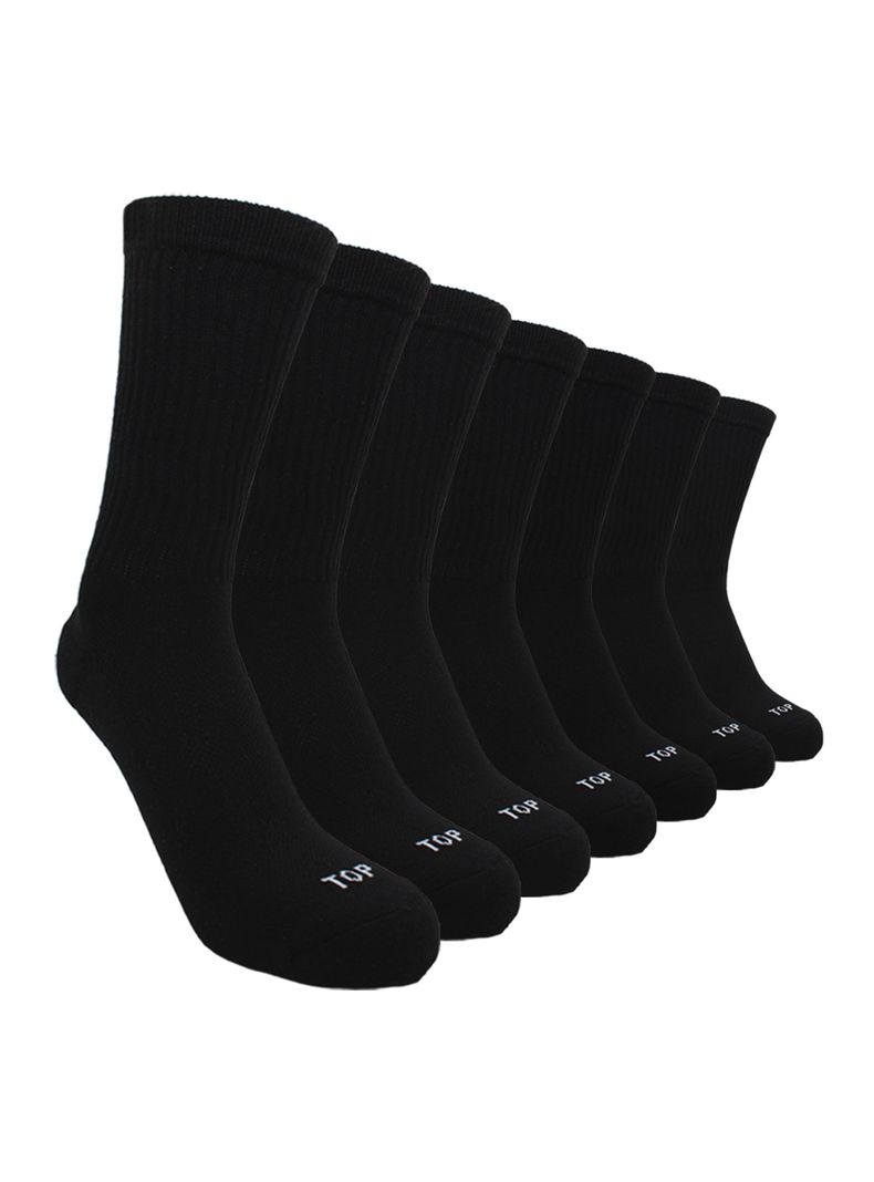 Pack 7 Calcetin Largo Sport Negro