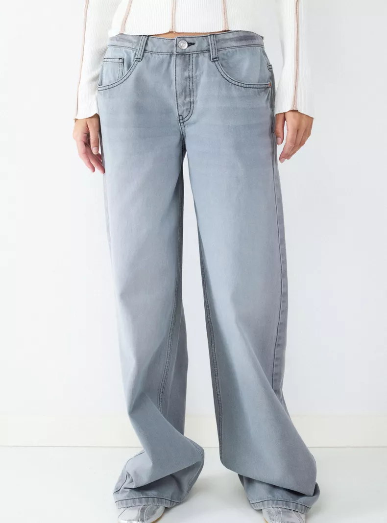 Jeans Denim Wide Leg Glow