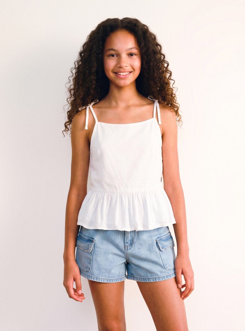 Blusa Tirita con Vuelo Inferior