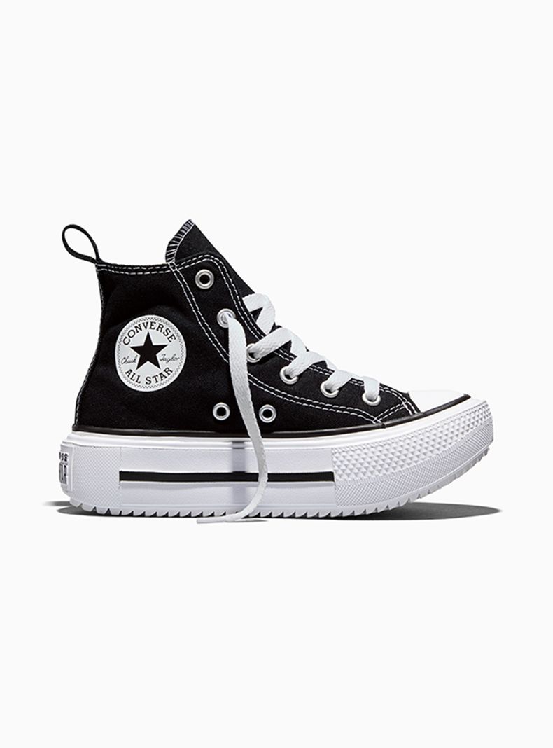 Zapatilla Urbana Black All Star Lift Double Stack Niños