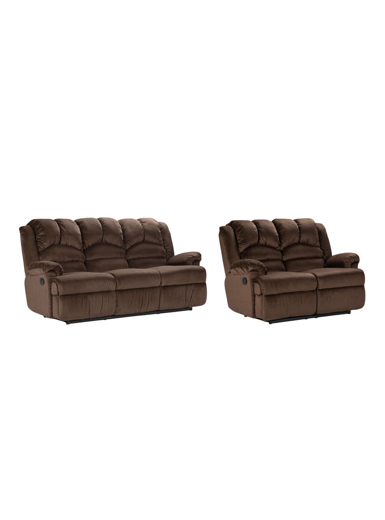 Juego de Living Jarrie Tela Chex Café 3-2