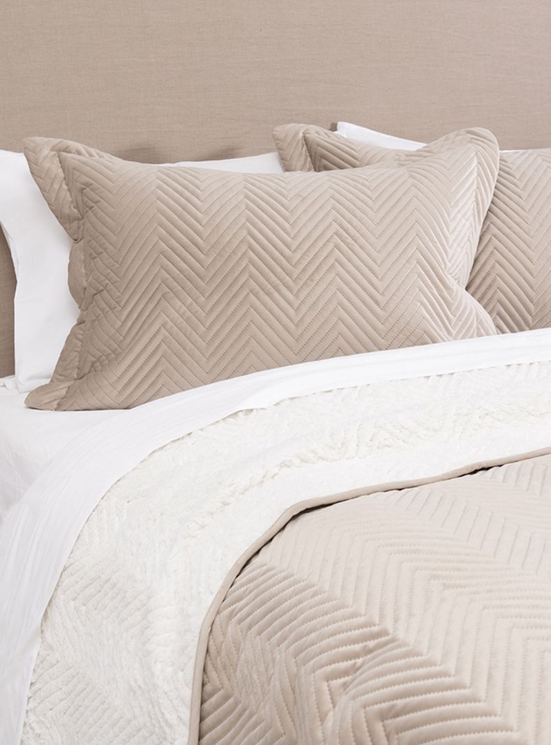 Quilt Velvet Sherpa 2 Plazas Kenso Beige