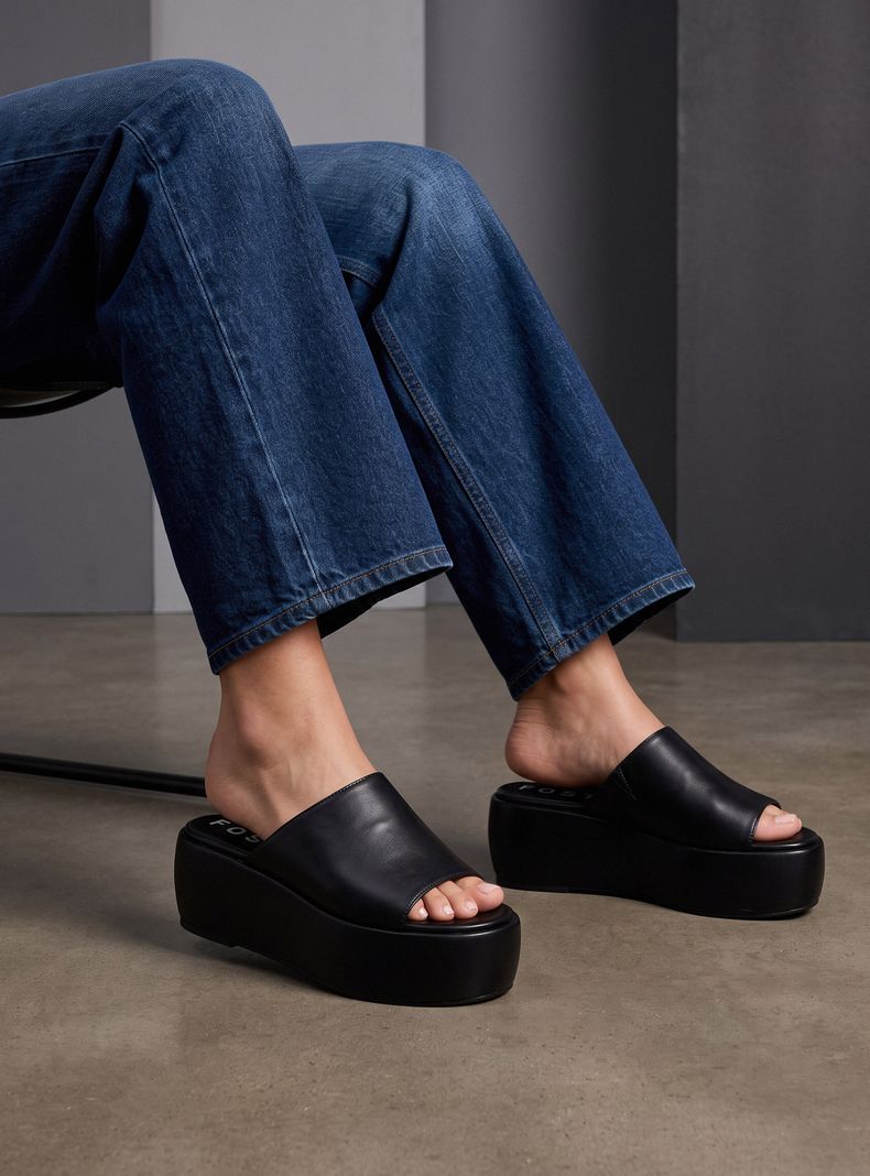 Sandalia Plataforma Slip On Mujer