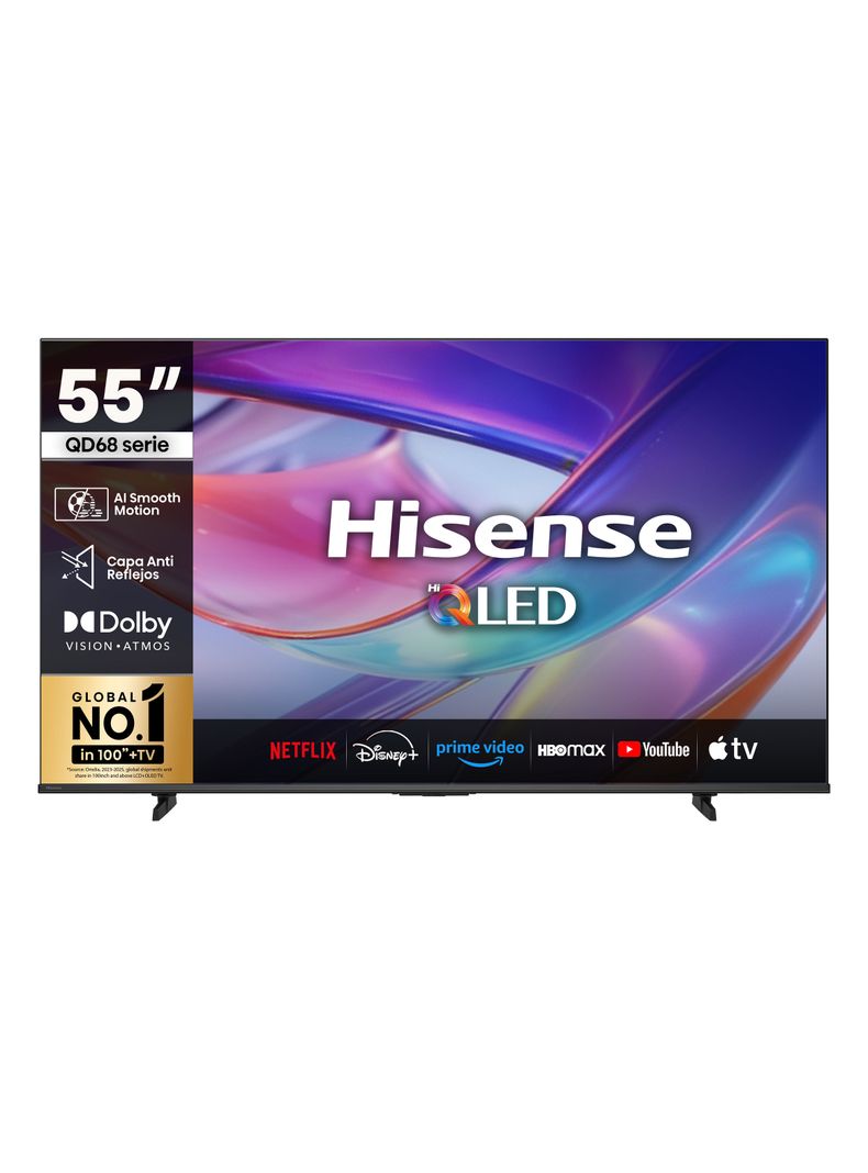 QLED Smart TV 55'' 4K UHD Google Tv 55QD68SG
