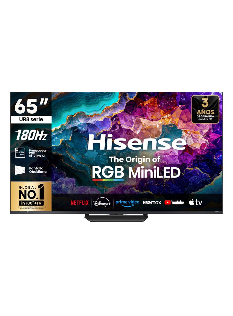 RGB Mini LED Smart TV 65'' 4K UHD 65UR8SG