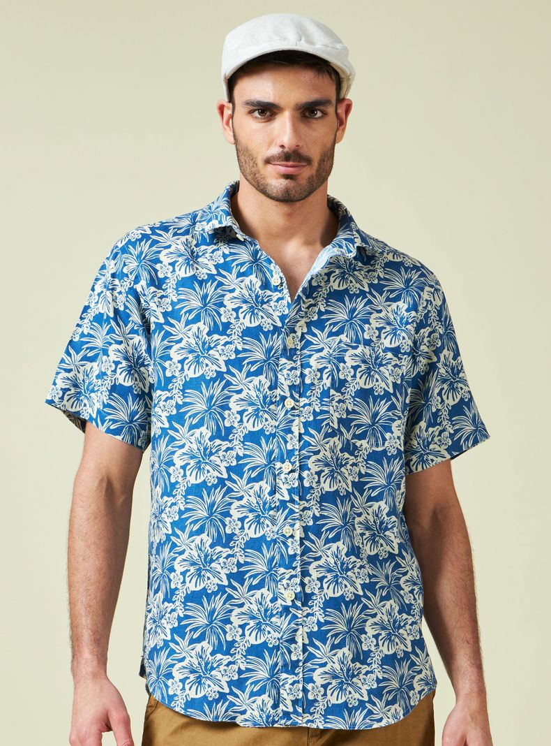 Camisa Manga Corta Fullprint Flor
