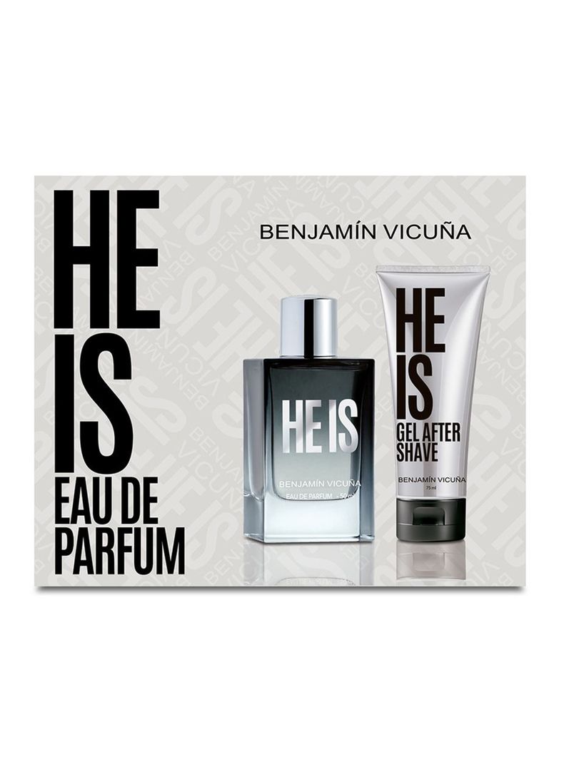 Set Perfume He Is EDP Hombre 50 ml + After Shave 75 g