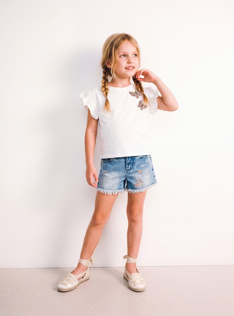 Short Destroy con Hilos de Color
