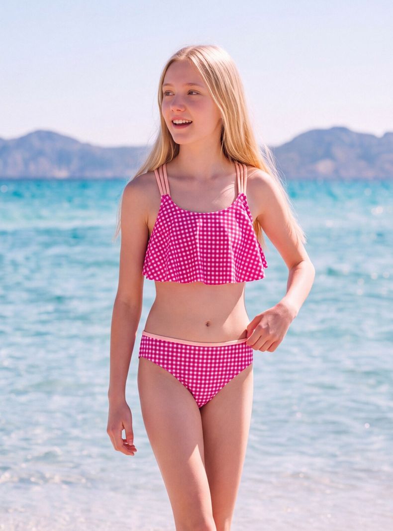 Bikini Vuelos con Tiras Cruzadas