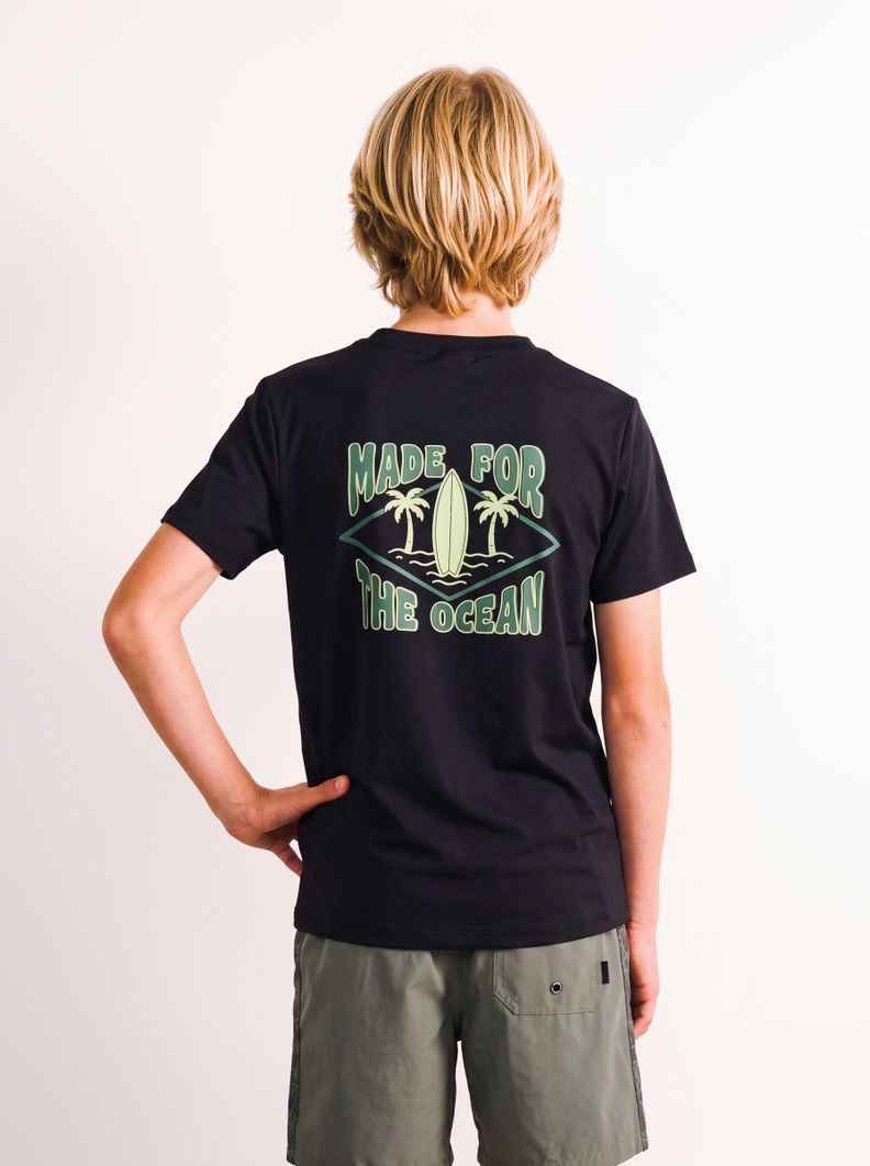Traje de Baño Polera Estampado Espalda