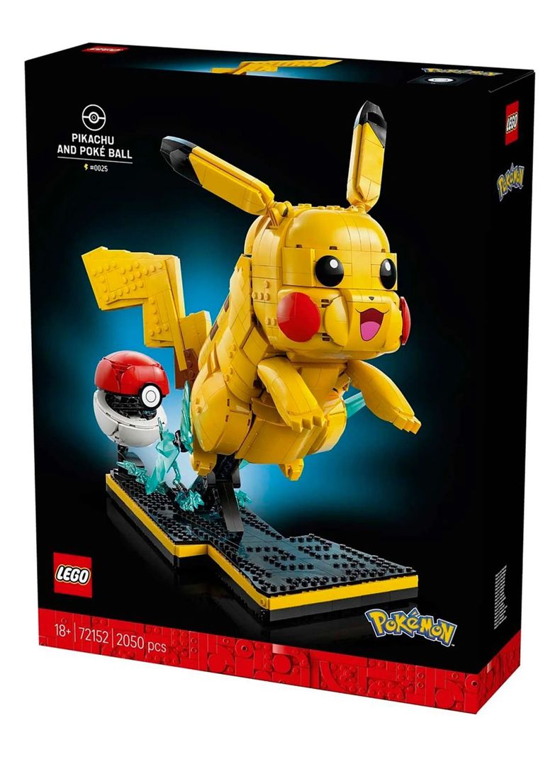 Lego Pikachu y Pokébola 2050 Piezas