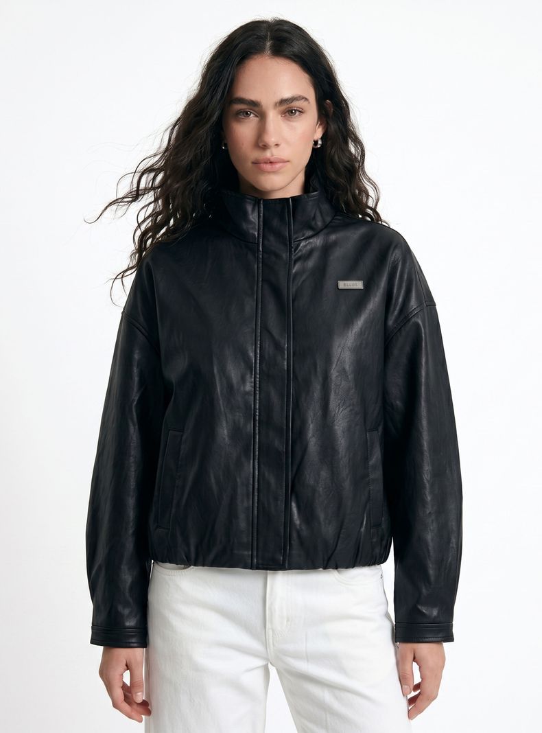 Chaqueta Pu Soft Embolsada