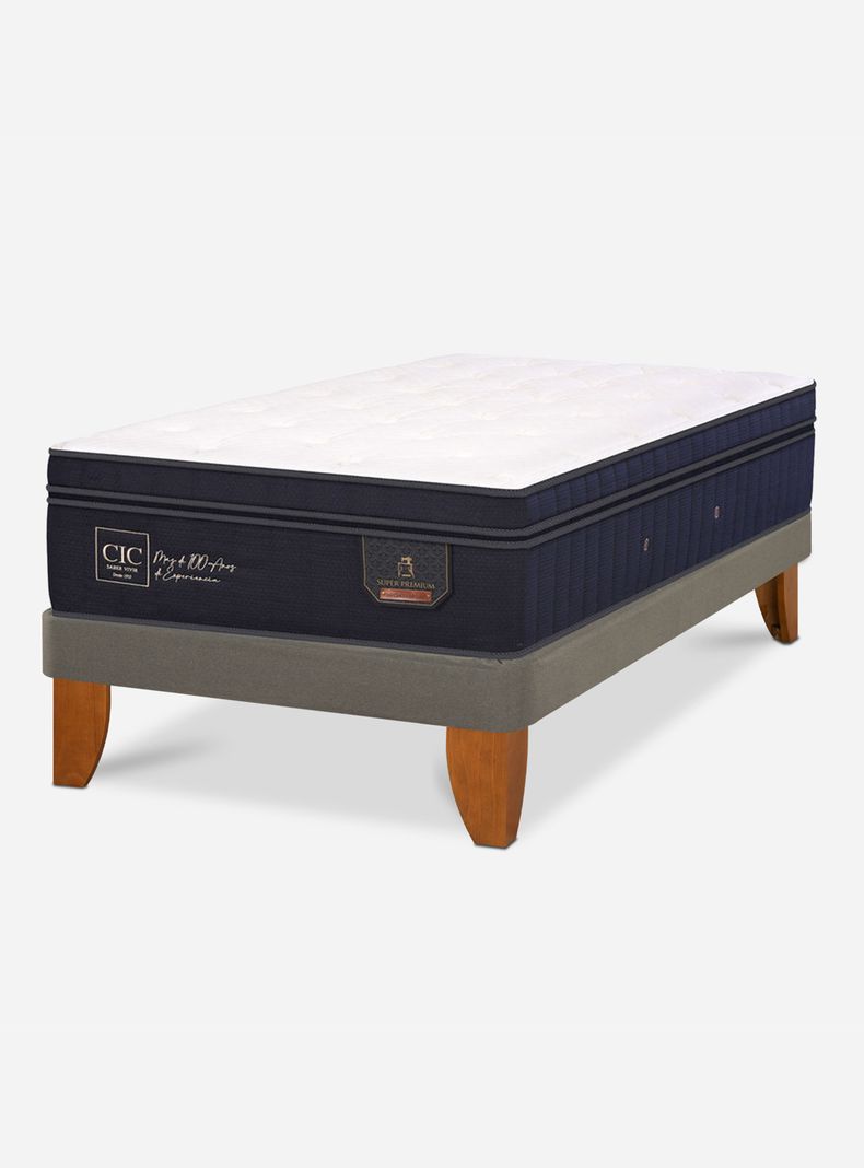 Cama Europea Super Premium Base Normal 1.5 Plazas