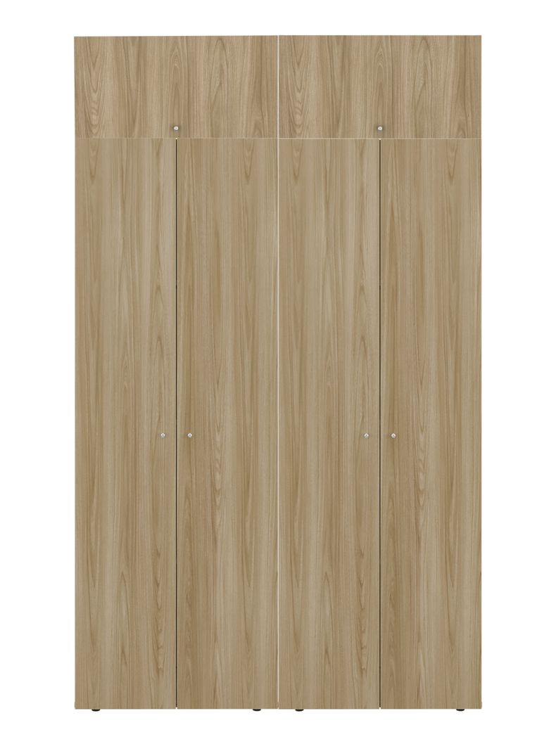Combo Clóset 6 Puertas + Módulo Superior 200x120x40.2 cm Fresno Europeo