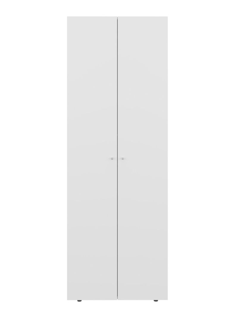 Combo Clóset 3 Puertas con Colgador + Módulo Superior 200x60x40.2 cm Blanco