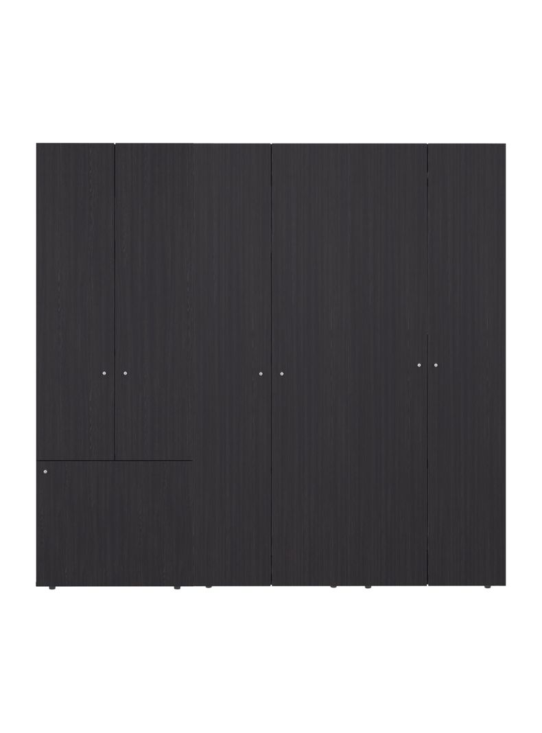 Combo Clóset 7 Puertas 170x180x40.2 cm Wengue