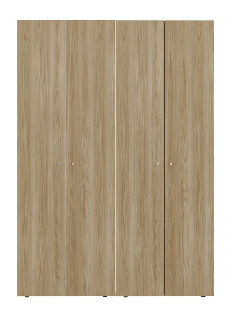 Combo Clóset 4 Puertas 170x120x40.2 cm Fresno Europeo