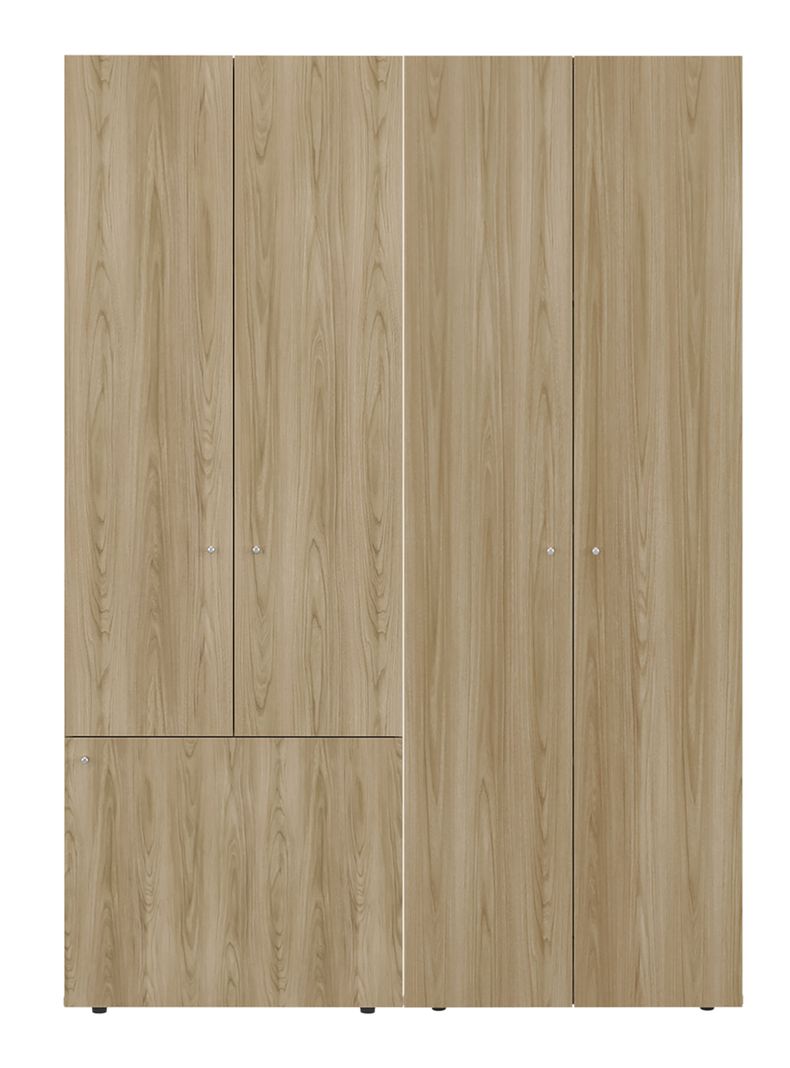 Combo Clóset 5 Puertas 170x120x40.2 cm Fresno Europeo