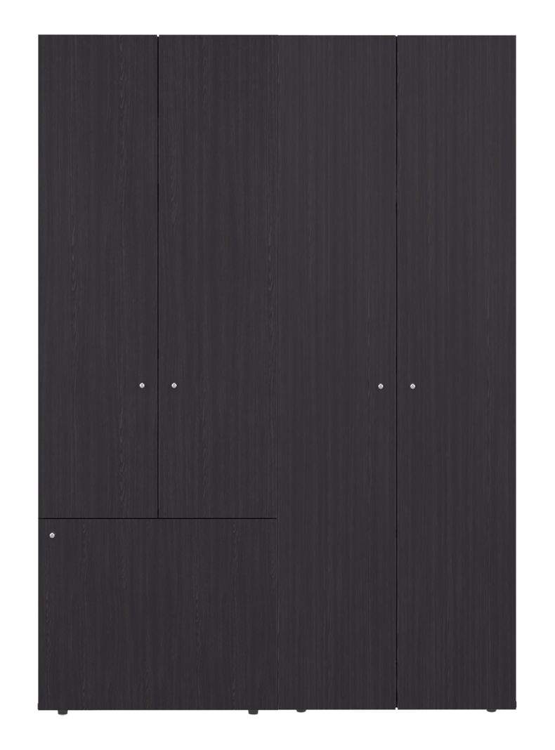 Combo Clóset 5 Puertas 170x120x40.2 cm Wengue