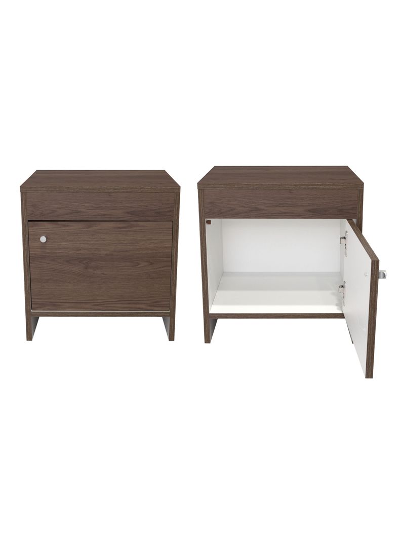 Combo de 2 Veladores con 1 Puerta Colore