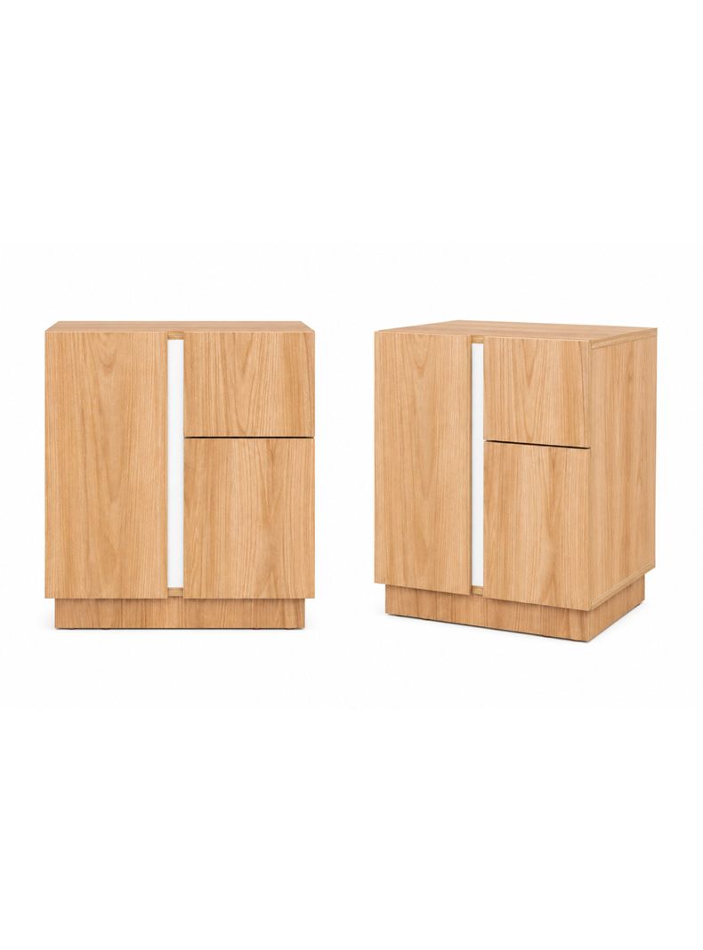 Combo 2 Veladores 2 Puertas 1 Cajón Carmi