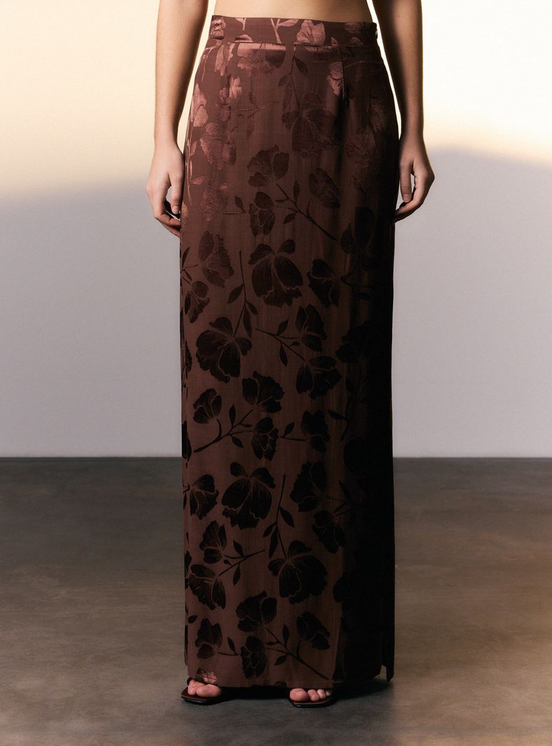 Falda Maxi Jacquard Colaboración Eliora