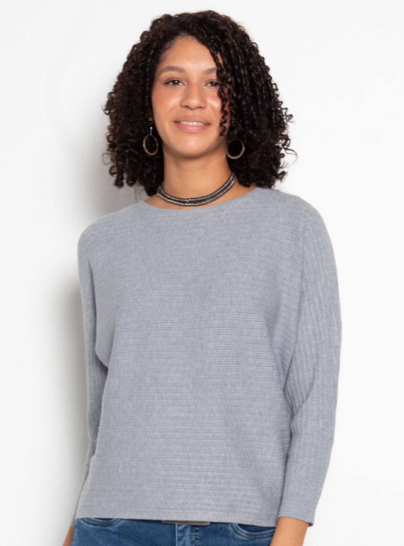 Sweater Manga 3/4 Escote Redondo