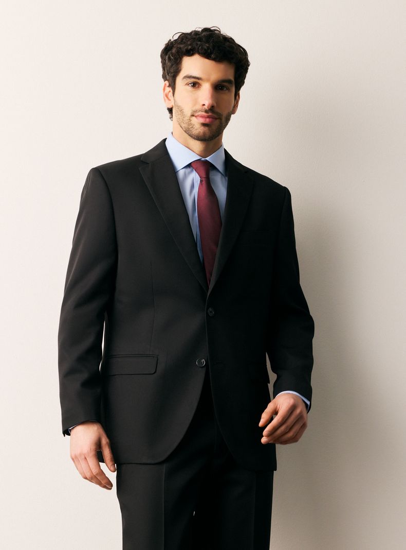 Traje Recto Regular Fit Liso