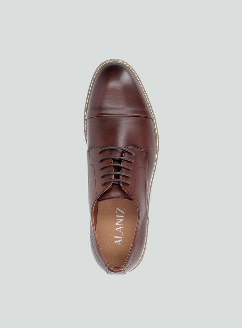 Zapato de Vestir Estilo Derby Cuero Hombre-2