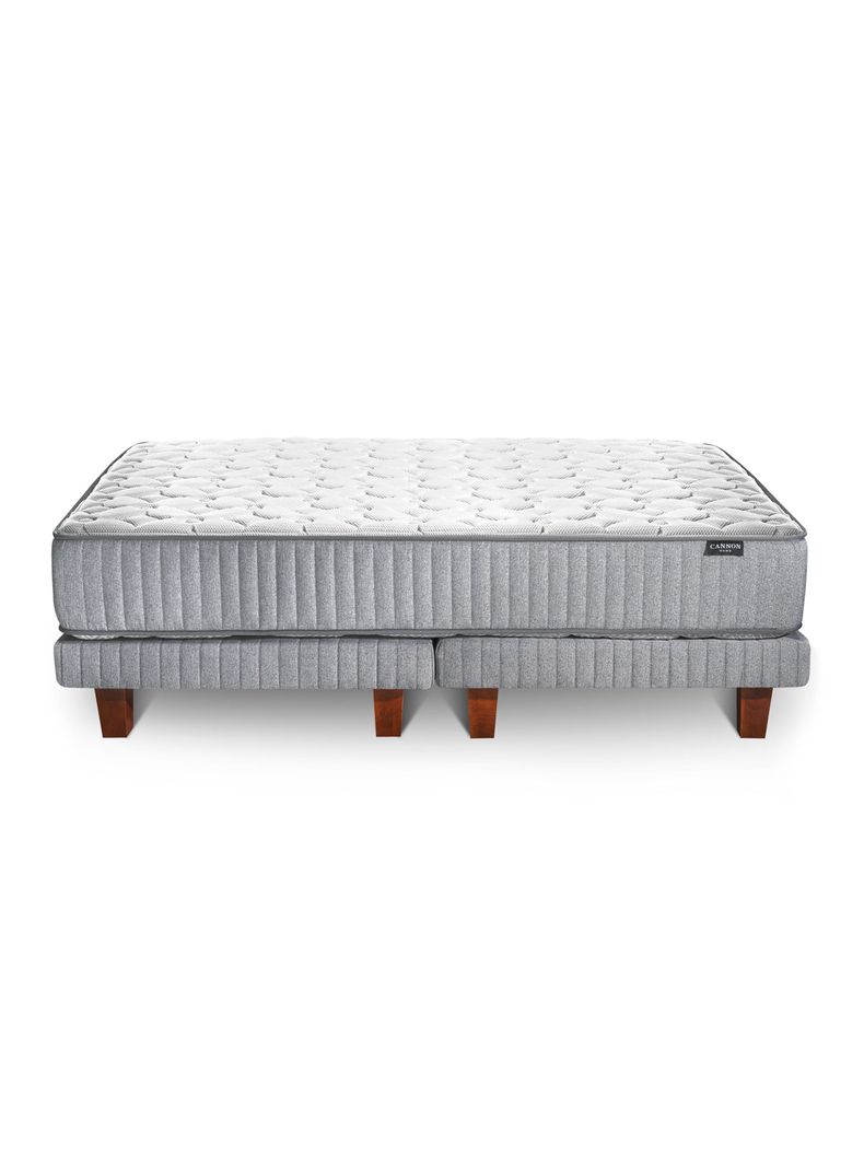 Cama Europea Hybrid Visco 2 Plazas Base Dividida-2