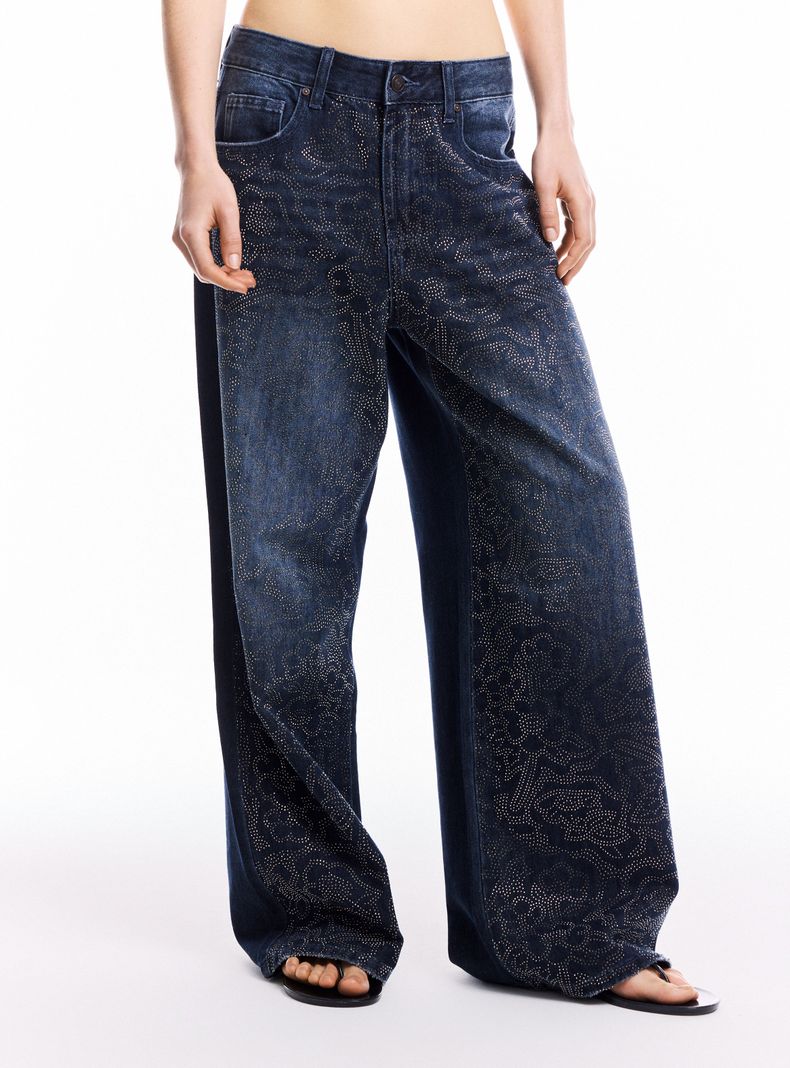 Jeans Recto Brillos