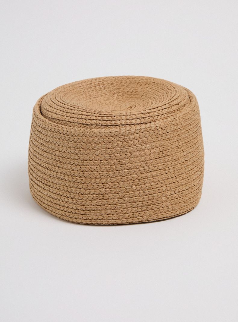 Sombrero Pillbox de Raffia