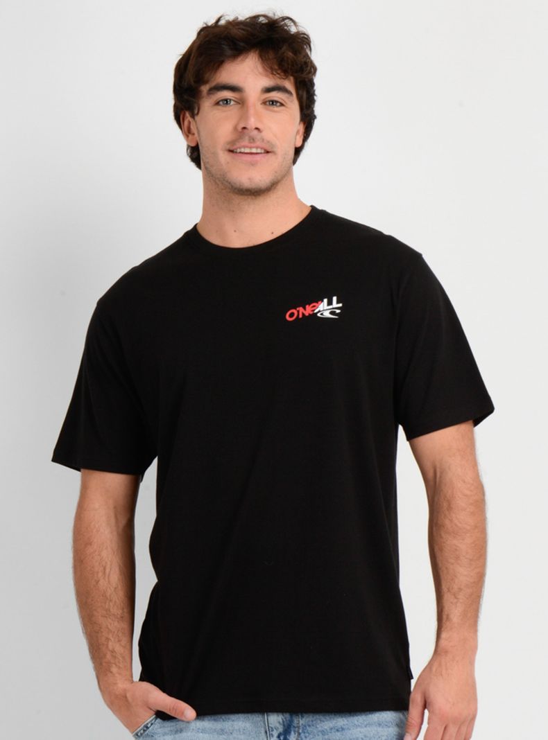 Polera Manga Corta Estampado Trasero