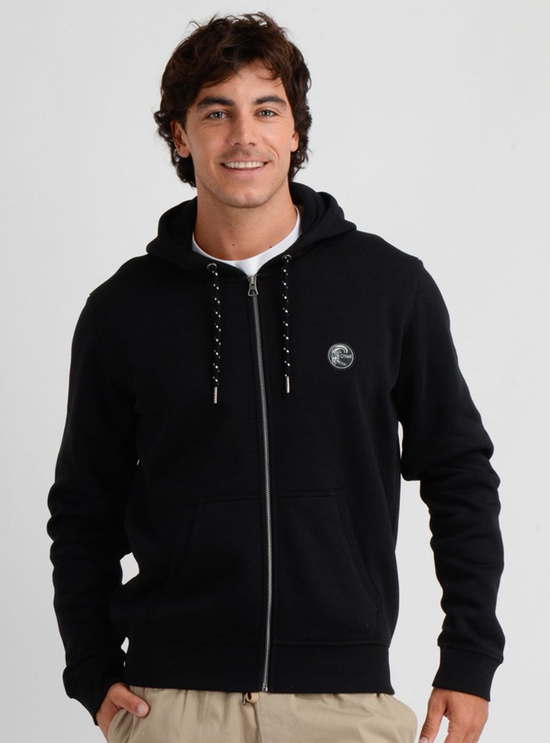 Polerón Fullzip Deportivo Capucha
