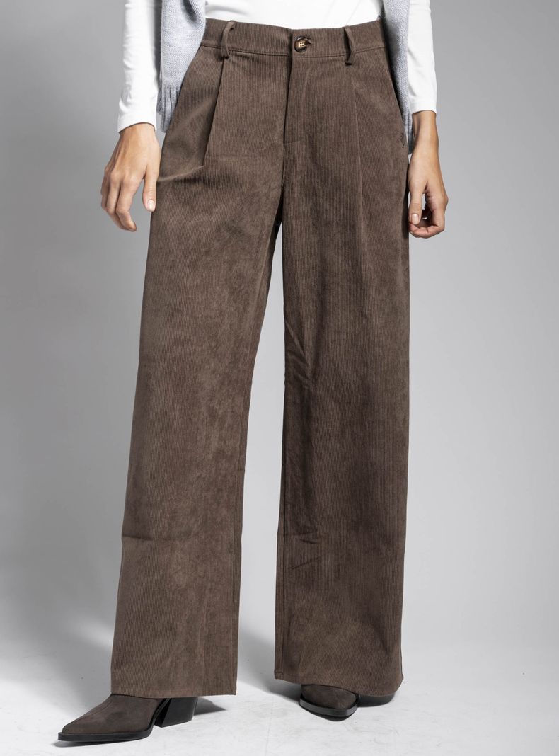 Pantalón Veluluto Café